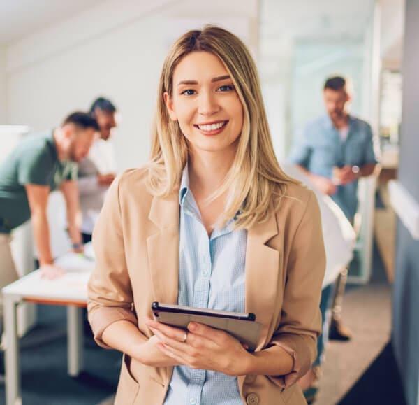 Business contact representative image