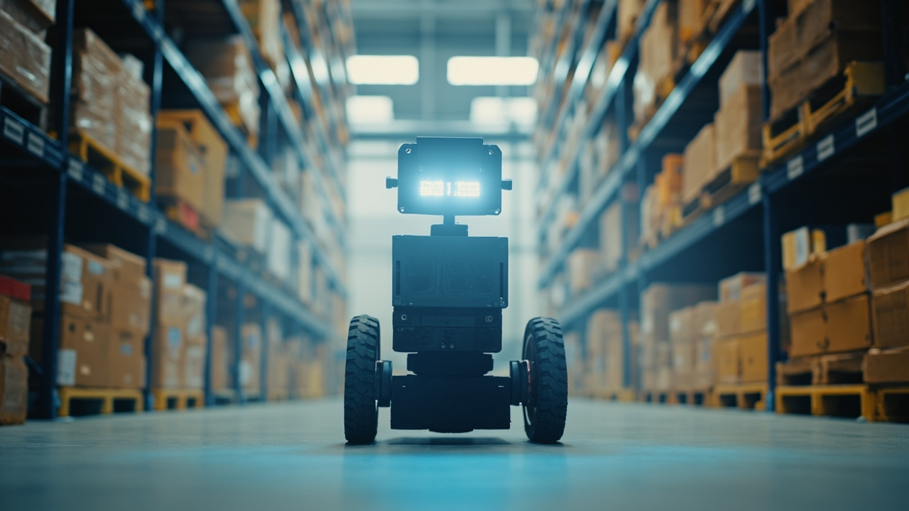 Logistics robot warehouse image
