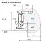 ABB IRB4400 Industrial Robot Arm 6 Axis Cnc Robot Arm With Linear Tracker And Robotic Cover