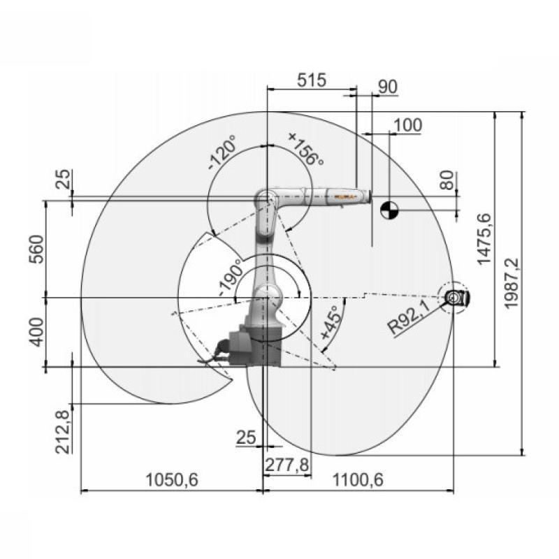 KR 10 R1100-2 Industrial Robot / Cngbs For Precision Automation