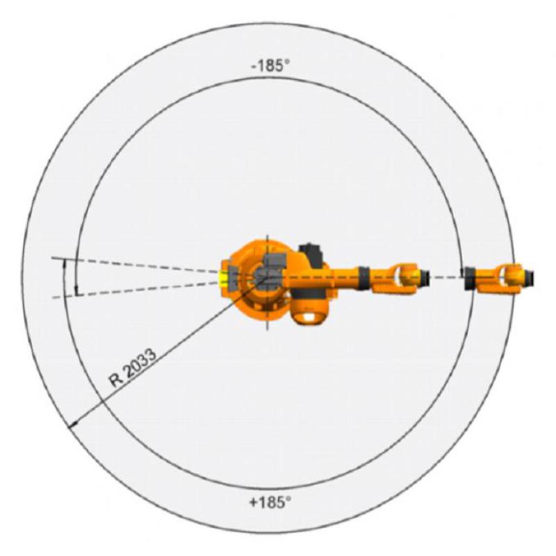Automatic Kuka Robot Arm Compact Size 6 Axis 2033mm Max Reach 95 Kg Rated Total Load