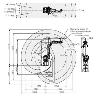 Electric Drive Fanuc Robot Arm 12kg Payload Robotic Welding Arm High Precision