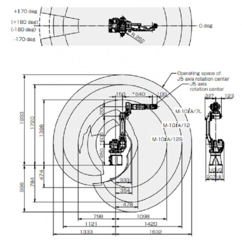 Electric Drive Fanuc Robot Arm 12kg Payload Robotic Welding Arm High Precision
