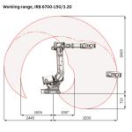 ABB IRB6700 6 Axis Industrial Robot Arm Assembly Polishing Picking Welding Robot And Payload 155Kg Reach 2850mm