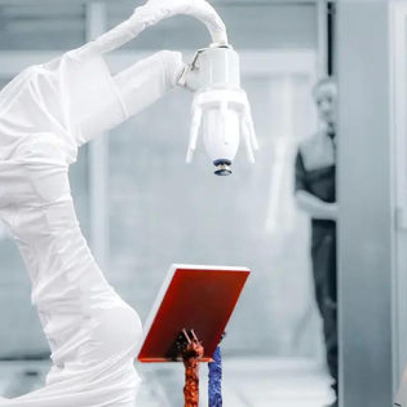 KUKA KR20 R3100 Painting Robot Arm 3101 Reach With Anti Explosion Robot Cover Protective Suit For Spray Painting