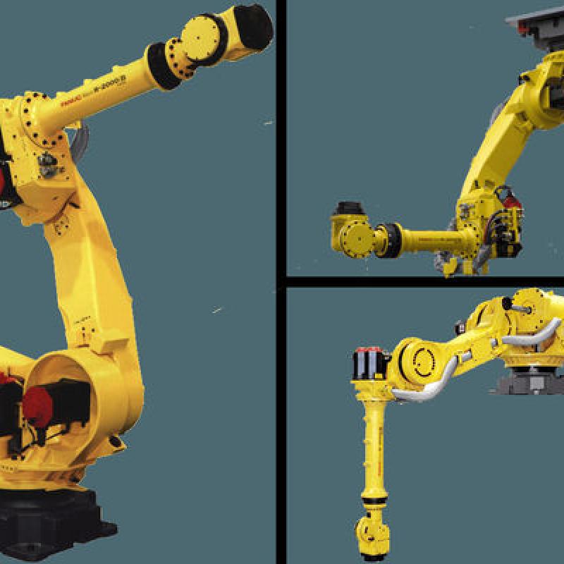 Palletizer Fanuc R-2000iC/125L Industrial Robot Manipulator For Palletizing  With Vacuum Suction Cup Gripper