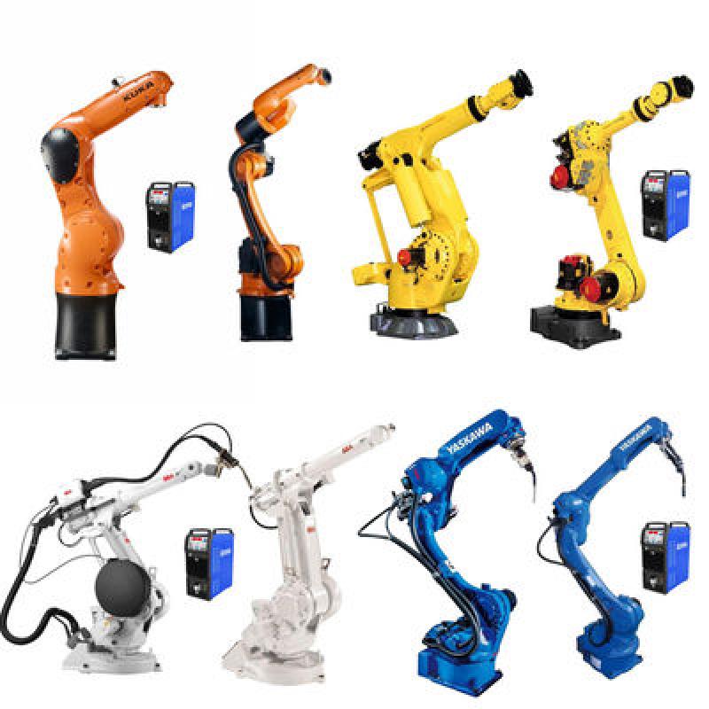 6 Axis Industrial Robot Arm With MIG MAG Welder As Automatic Pipe Welding Robot