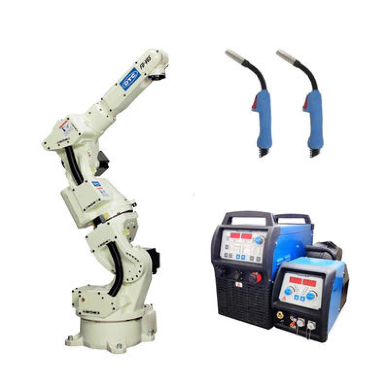 Payload 6kg Reach 1427mm OTC FD-V6S Welding Robot Arm With protective cloth guide rails manipulator As Welding Robot