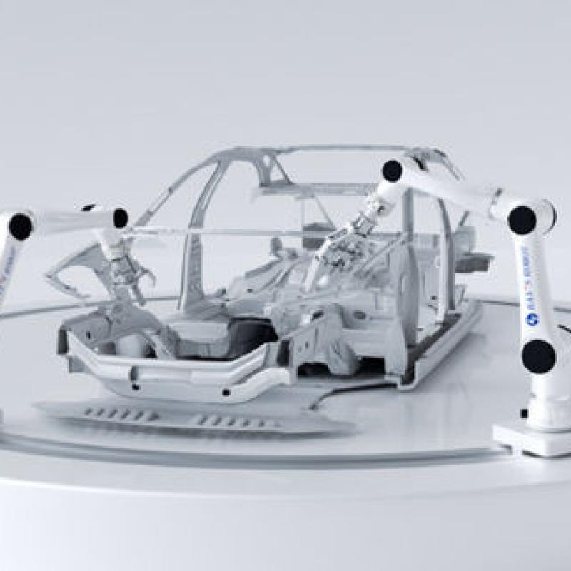 6 Axis New PL D Functional Safety 5kg Payload Hansrobot Robots for Any Orientation Mounting
