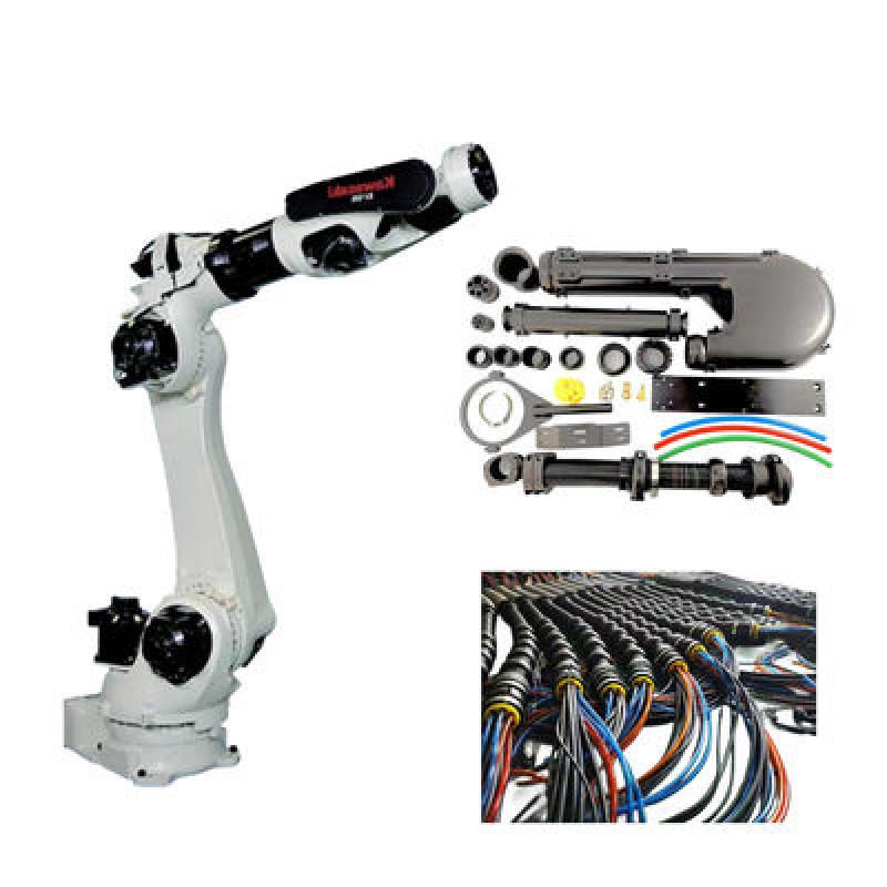 6 Axis payload 200kg reach 2597mm KAWASAKI BX200L welding Robot Arm With dress pack and protective covers