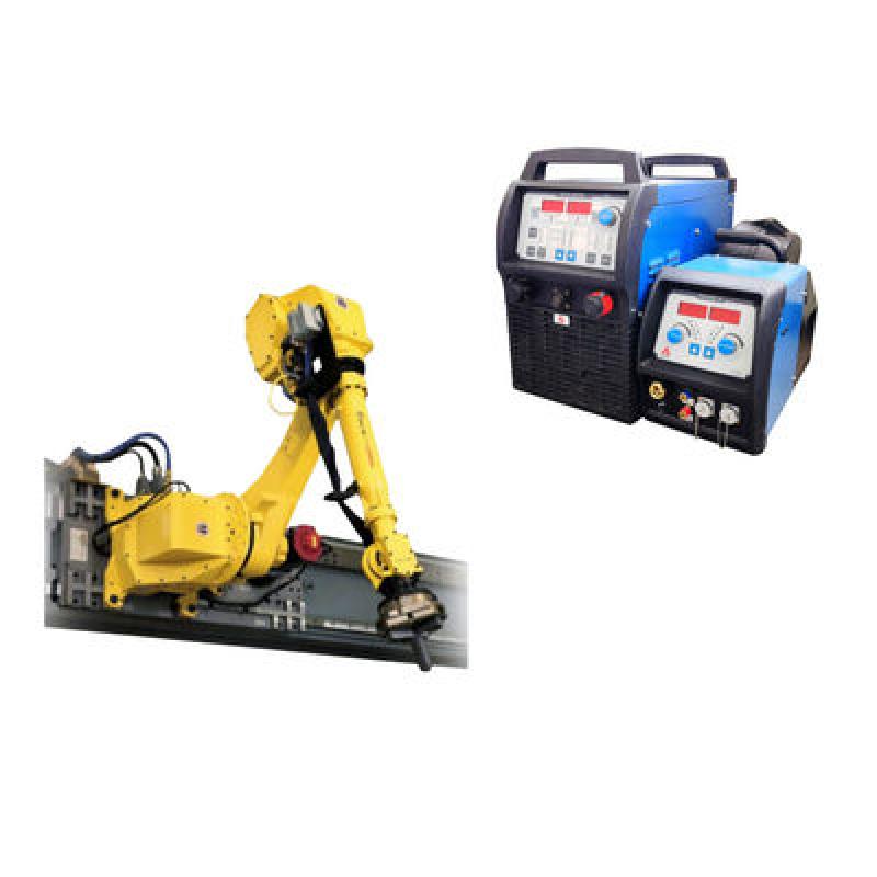 Payload 70kg Reach 1900mm FANUC M-710iC/70T Robot Arm With AOTAI Welder And BINZEL Mig Guns