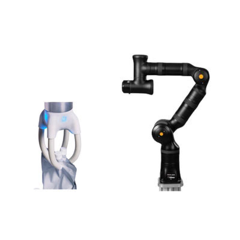 Fast Strong Simple  Lightweight 7 Axes Kassow KR810 Cobot WithSoftrobotics Ventures Gripper As Collaborative Robot Cobot