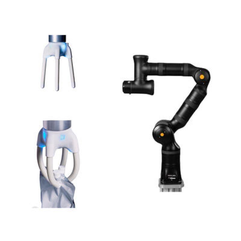 Fast Strong Simple  Lightweight 7 Axes Kassow KR810 Cobot WithSoftrobotics Ventures Gripper As Collaborative Robot Cobot