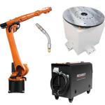 Highly Accurate 250kg Welding Robot Arm With Repeatability Â±0.04mm For Floor Mounting
