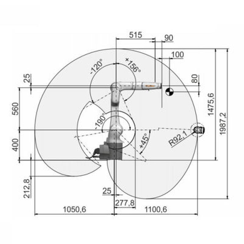 KR 10 R1100-2 Industrial Robot / Cngbs For Precision Automation