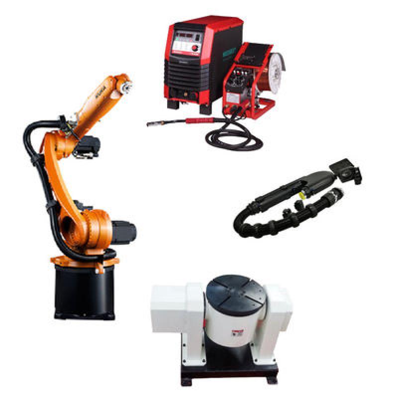 Kuka Robot Arm KR 10 R1420 With CNGBS Welding Positioner And Megmeet Welder For Robotic Welding Solutions