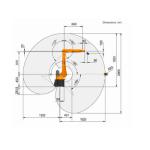 Palletizing Robot KR8 R1620 With 6 Axis Robotic Arm For Robot Palletizer