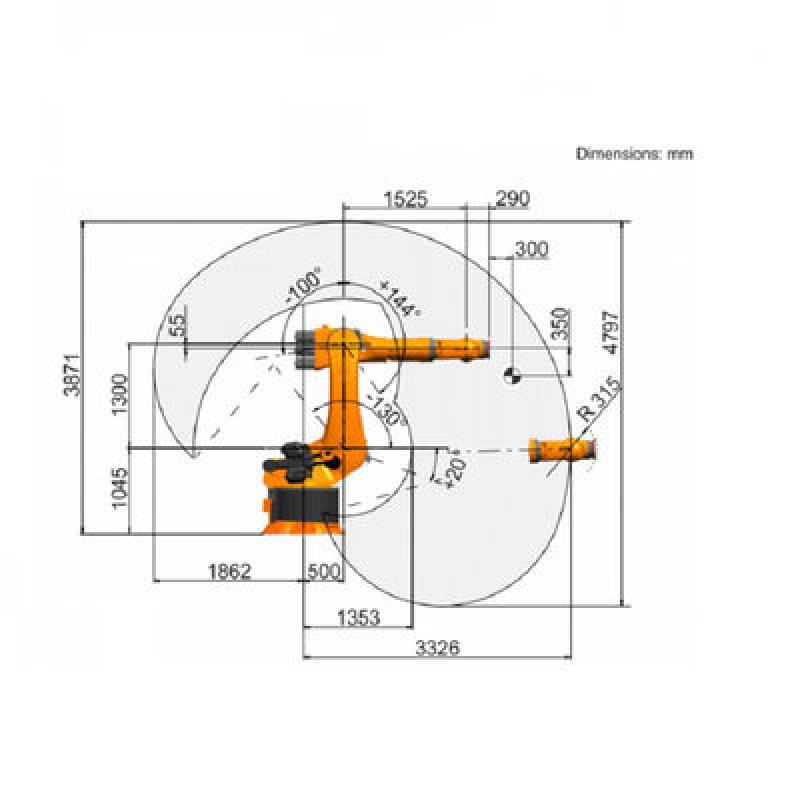 Kuka Pallet Industrial Robot Arm 6 Axis KR 240 R3330 Payload Of 240Kg Palletizer Robot With Gripper Smart Robot