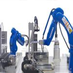 6 Axis Pick And Place Robotic Arm Yaskawa GP8 With CNGBS Robot Gripper For Material Handling Robot