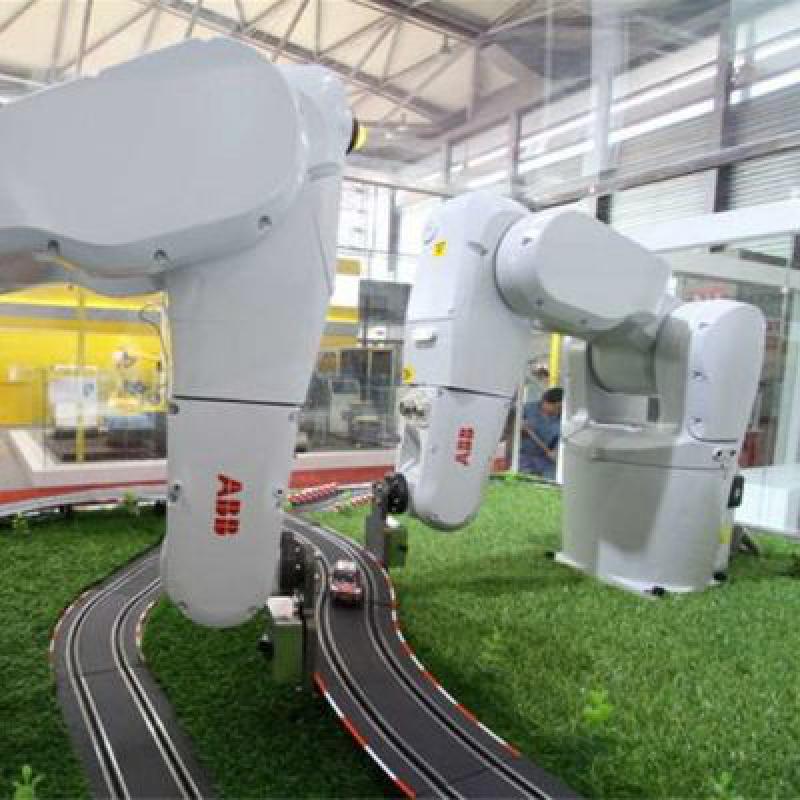 Mini Robotic Arm 6 Axis ABB IRB 1200 With CNGBS Robot Gripper For Handling Robot Automation