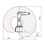 Handling Robotic Arm 6 Axis IRB 1300 With CNGBS Robot Gripper For Material Handling Robot