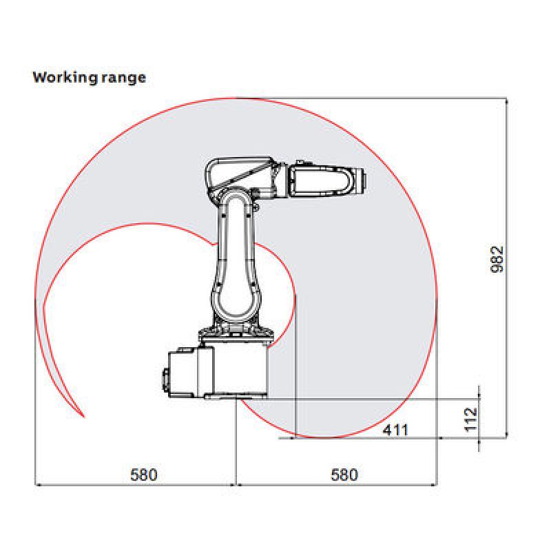 ABB IRB120 With 6 Axis Robot Arm And Payload 3kg Reach 580mm For Pick And Place As Handling Robot