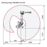 6 Axis Robotic Arm ABB IRB2600-20/1.65 With Dressing Pack As ABB Robot For Welding