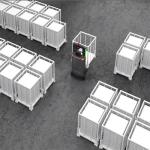 600mm/S Lifting Vision Navigation Forklift Robot For Logistics