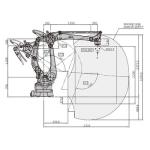 CP500L Payload 500kg Reach 3255mm 4 Axis High Speed Palletizing Robot