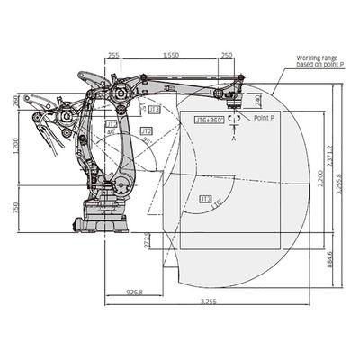 CP500L Payload 500kg Reach 3255mm 4 Axis High Speed Palletizing Robot