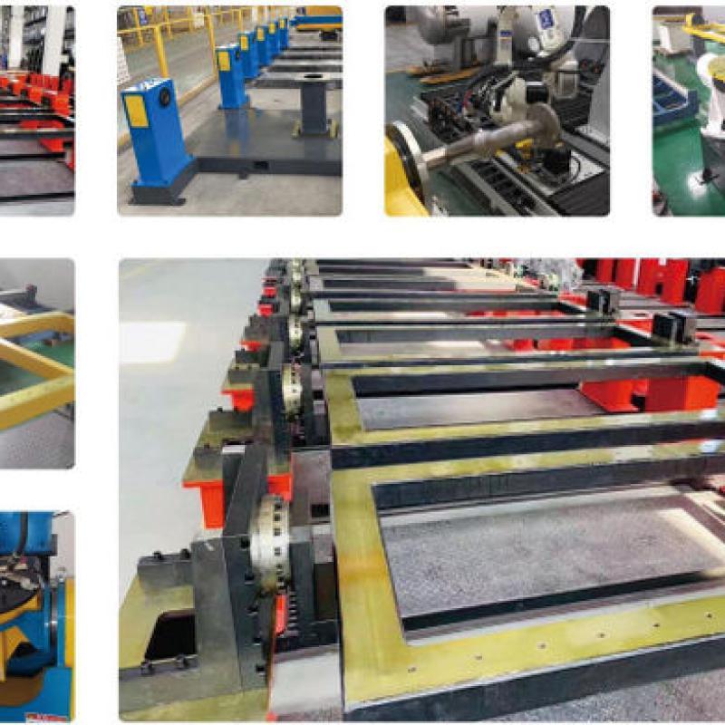 U Type 2 Axis Automatic Welding Positioner Work With ABB KUKA Yasakawa Fanuc Robot Arm