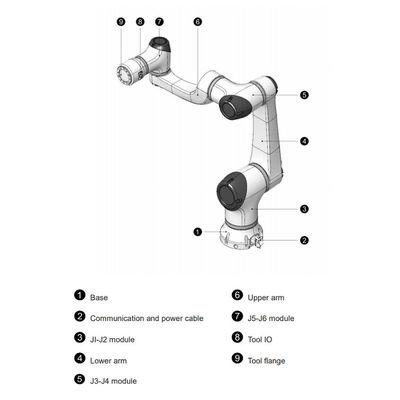 Elfin 5 With 5KG Payload 800MM Reach And Robotic Arm Cobot As Collaborative Robot From China