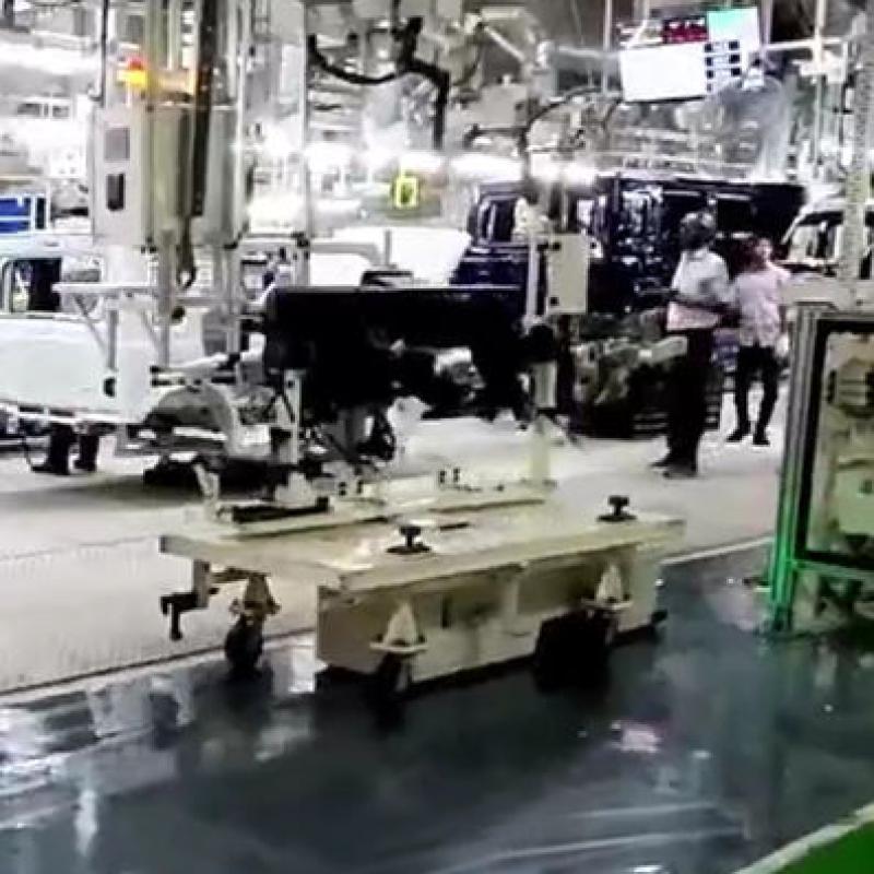 Shelf Pallet Robot Magnetic Navigation Lurking Tractor Robot Material 500kg AGV Robot For Electronic Appliances And Automotive