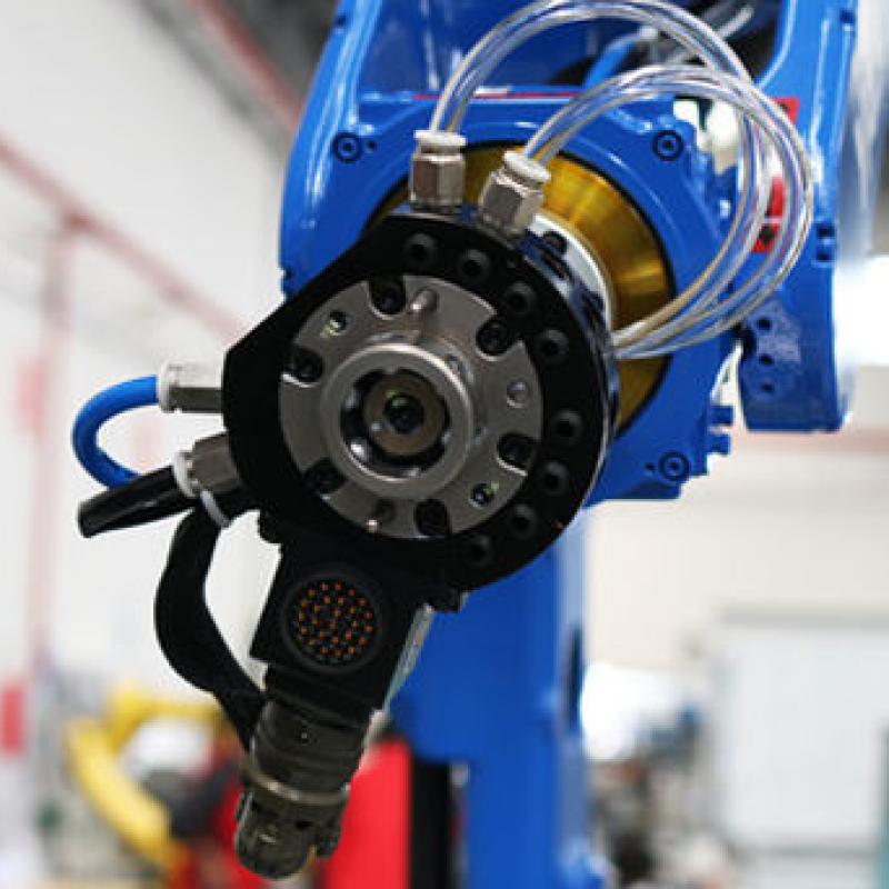 Robotiq Adaptive Grippers Yaskawa MH5 6 Axis Robotic Arm Manipulator CRG QCA05 QCA15 Automatic Robot Quick Changer