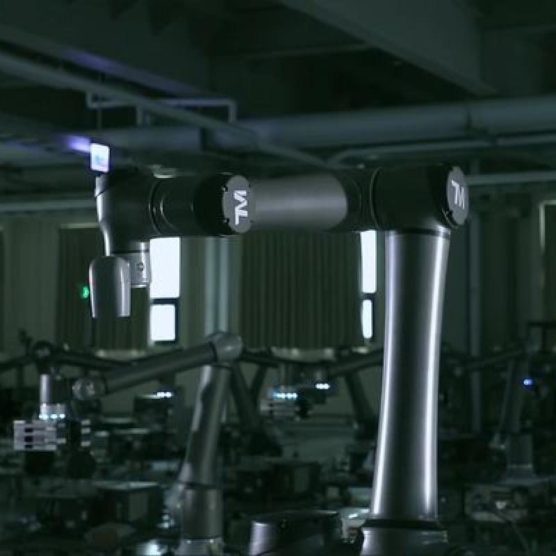 AI Cobot Techman Camera Vision System Robotic Arm TM S Series TM12S TM14S Collaborative Safe Medical Handling Robot