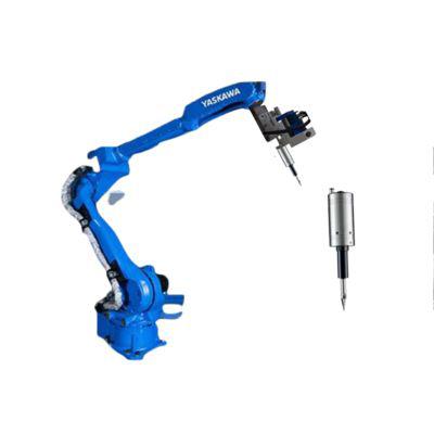 Sonotec Ultrasonic Cutting Knife HP-8701 Yaskawa GP12 Robot for Ultrasonic Cutting Applications