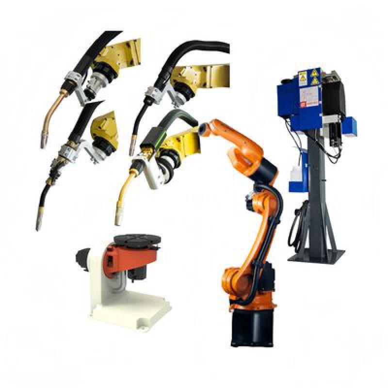 Robotic Welding Equipment Kuka Arc Welding Robot Welding Torch Cleaning Station MIG Air Water Cooled Welding Torch