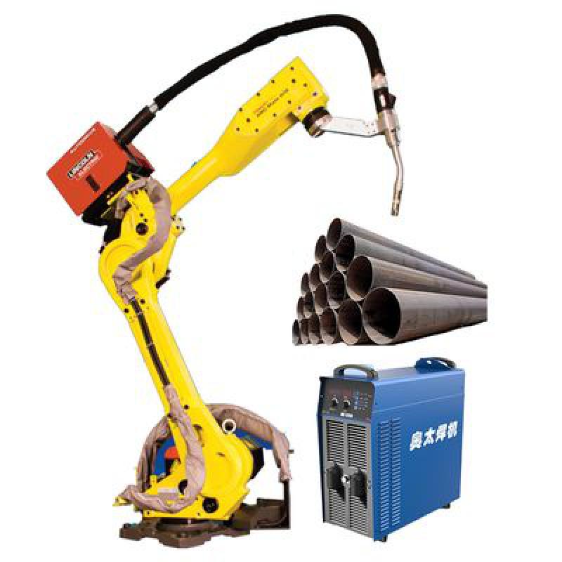FANUC R-0iB 6 Axis Industrial Arc Welding Robotic Arm Steel Pipe Welding Automobile Steel Plant With Welding Machine