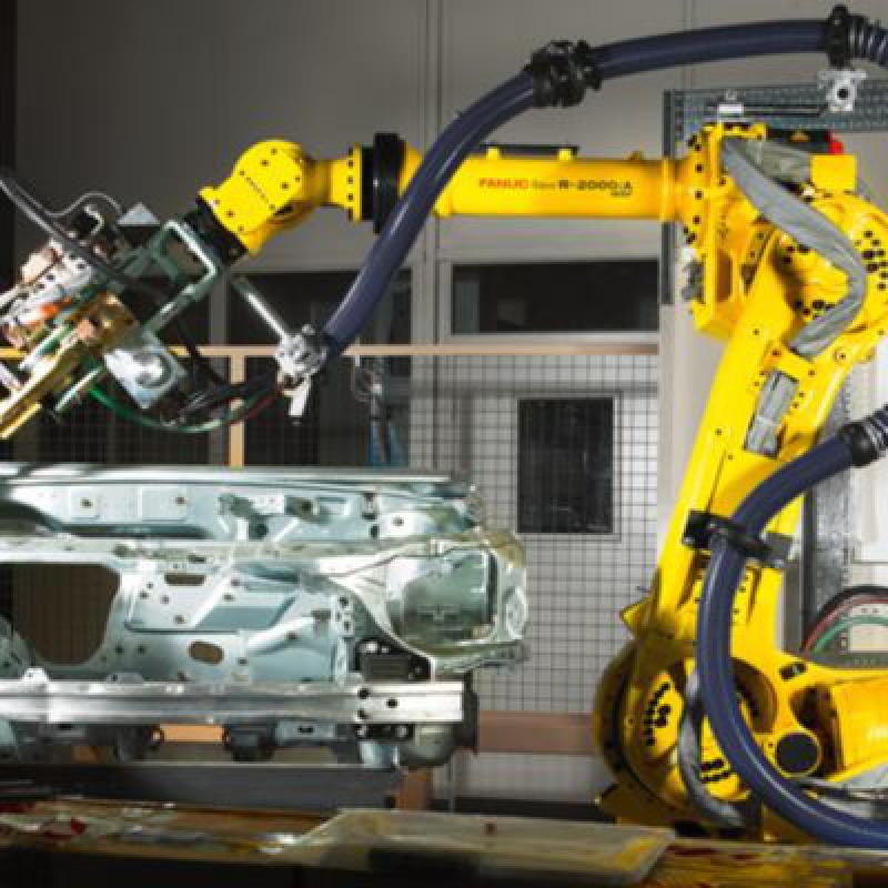 FANUC R-0iB 6 Axis Industrial Arc Welding Robotic Arm Steel Pipe Welding Automobile Steel Plant With Welding Machine