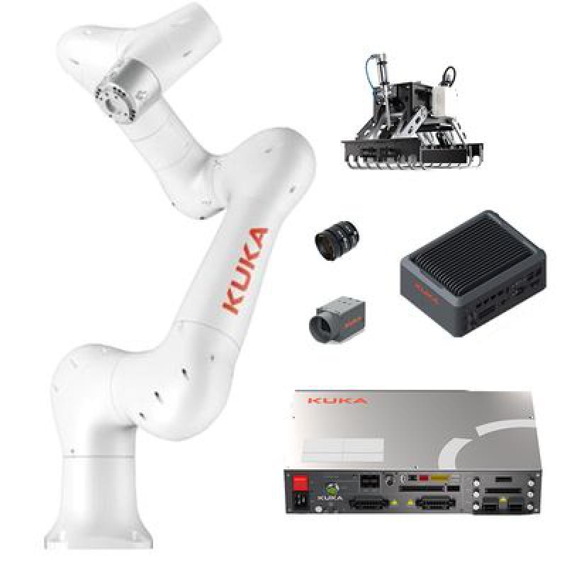 New KUKA Collaborative Robotic Arm 3C Electronics Products High Precision Assembly Packaging Robot Workstation With Gripper