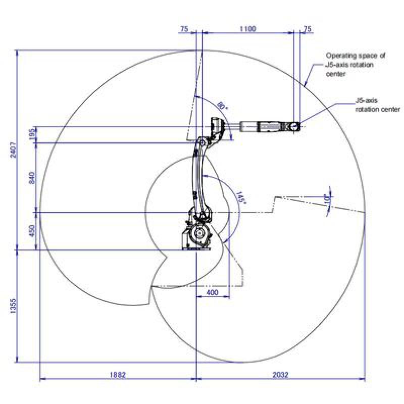 Reach 2032mm Payload 8kg 6 Axis Arc Welding Robotic Arm and Customized China Welding Robot Cleaning Station Positioner Torch
