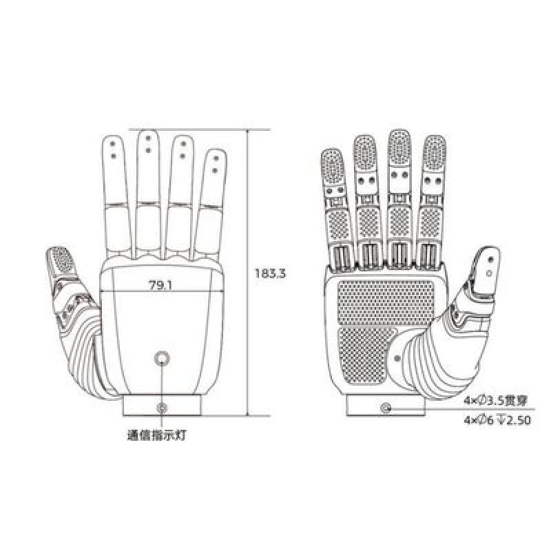 HANS HUAYAN Inspire RH56E2-L RH56E2-R RH56F1-E2R-T1 RH56F1-E2L-T1 RH56F1-E4R-T1 RH56F1-E4L-T1 AI Robotic Dexterous Hand